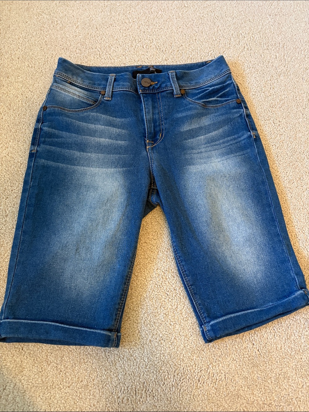 1822 Denim Blue Washed Bermuda Shorts